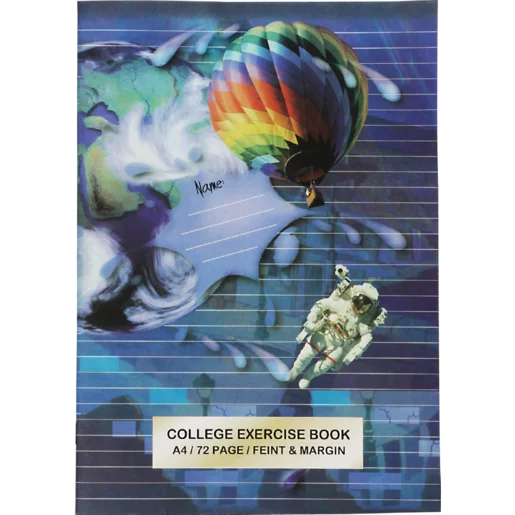 Scholar A4 Feint & Margin Hardcover Counter Book 288 Page