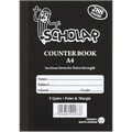 Scholar A4 Feint & Margin Hardcover Counter Book 288 Page