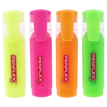 Penflex Higlo Pastel Highlighters 4 Pack