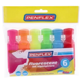 Penflex Higlo Highlighters 6 Pack