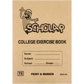 Scholar A4 Feint & Margin College Exercise Book 72 Page