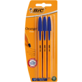 BIC Orange Blue Fine Point Ball Pen 0.8mm 3 Pack