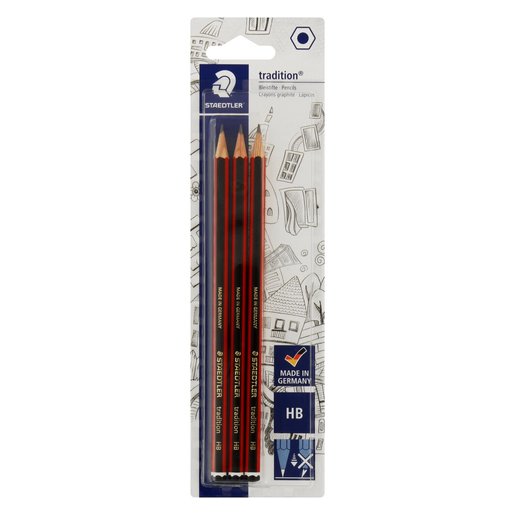 Staedtler Traditional Hb Pencils 3 Pack