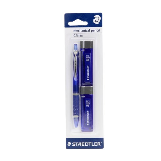 Staedtler 0.5mm Mechanical Pencil with 2 Lead Tubes Set